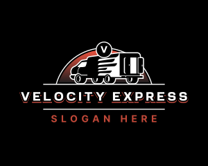 Delivery Truck Express logo design