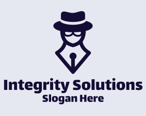 Investigation - Detective Spy Pen logo design