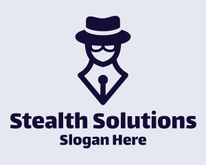 Spy - Detective Spy Pen logo design