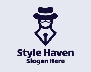 Press - Detective Spy Pen logo design