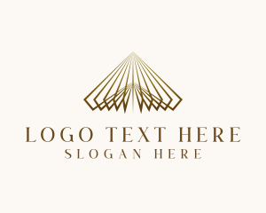 Financial - Luxe Pyramid Triangle logo design