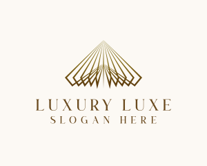 Luxe Pyramid Triangle logo design