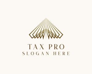Tax - Luxe Pyramid Triangle logo design