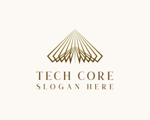 Luxe Pyramid Triangle logo design