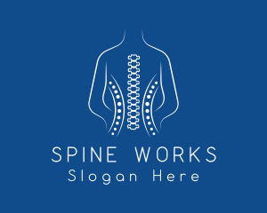 Human Spine Chiropractor logo design