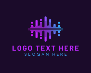 Modern - Wave Tech Digital logo design