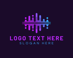 Music - Wave Tech Digital logo design