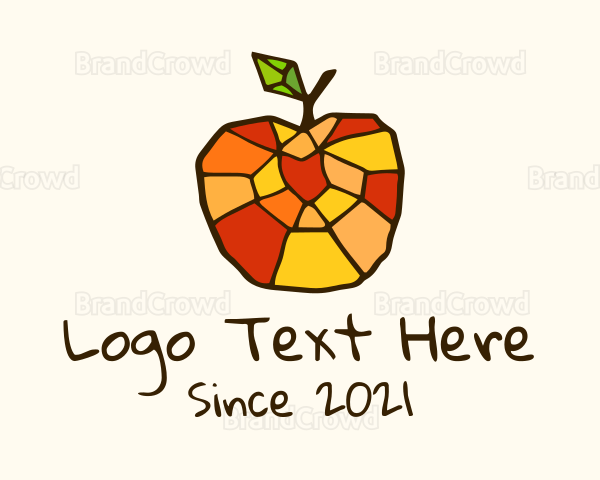 Colorful Mosaic Apple Logo