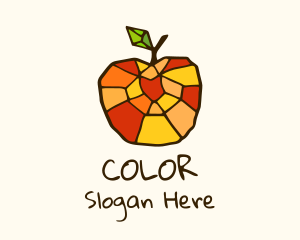 Colorful Mosaic Apple Logo