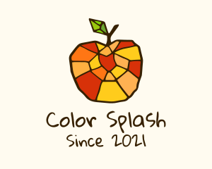 Colorful Mosaic Apple logo design