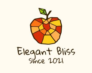 Grocery - Colorful Mosaic Apple logo design