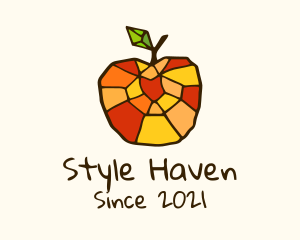 Supermarket - Colorful Mosaic Apple logo design