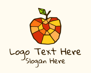 Colorful Mosaic Apple Logo