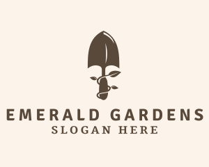 Brown Garden Trowel  logo design