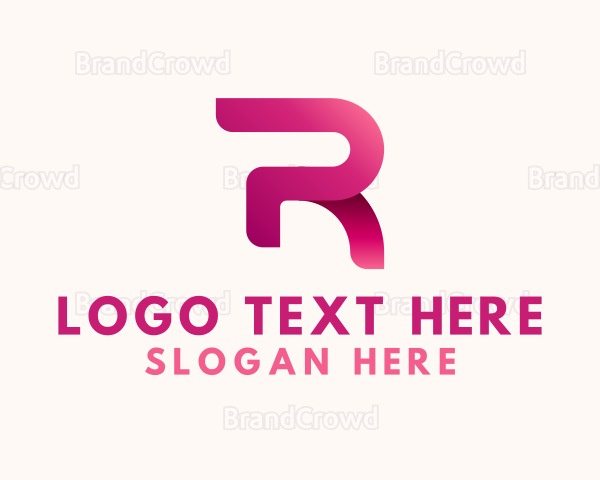 Professional Modern Tech Letter R Logo