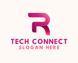 Professional Modern Tech Letter R Logo