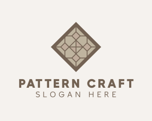 Brown Pattern Tile logo design