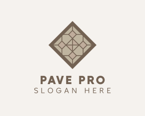 Brown Pattern Tile logo design