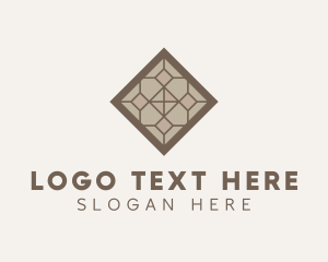 Paver - Brown Pattern Tile logo design