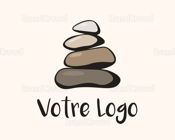 Brown Stone Stack Spa Logo