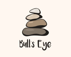 Brown Stone Stack Spa logo design