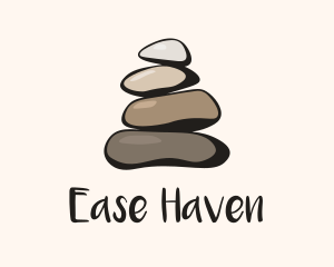 Relief - Brown Stone Stack Spa logo design