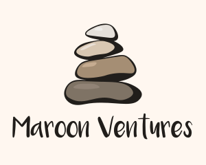 Brown Stone Stack Spa logo design