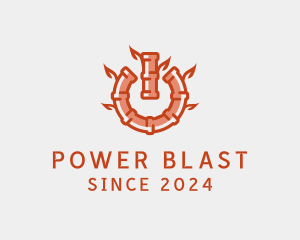 Gas Stove Power logo design