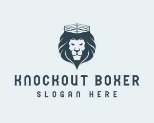 Boxer - Lion Boxing Fight logo design