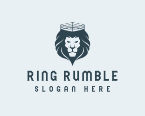 Wrestling - Lion Boxing Fight logo design
