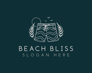 Swimwear - Beach Shorts Trouser logo design
