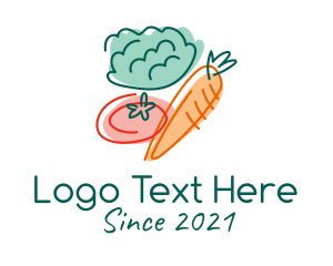 Rootcrop - Organic Vegetable Grocery logo design