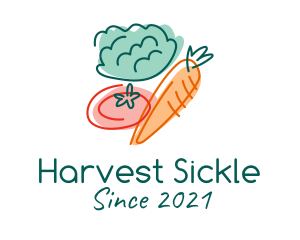 Organic Vegetable Grocery logo design