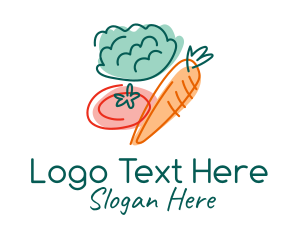 Organic Vegetable Grocery Logo