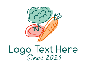 Organic Vegetable Grocery Logo