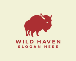 Bison Buffalo Wild logo design