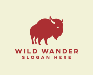 Bison Buffalo Wild logo design