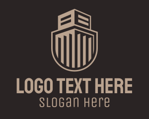 Military - Building Guard Shield logo design