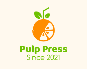 Pulp - Orange Pulp Juice logo design