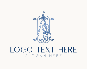 Classical - Violin Musical Instrument logo design