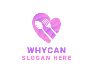 Snack - Food Cutlery Heart logo design