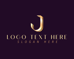 Letter J - Metallic Elegant Jeweler logo design