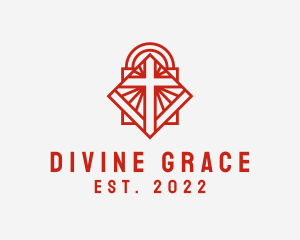 Holy Christian Crucifix logo design