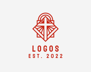 Ministry - Holy Christian Crucifix logo design