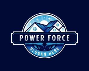 Power Washer Sanitation logo design