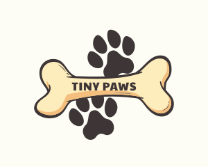 Paw Bone Treat logo design