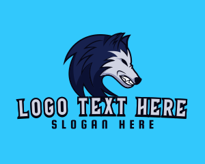 Husky - Wild Wolf League logo design