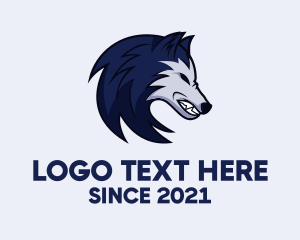 League - Wild Wolf League Mascot logo design