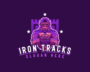 Varsity Basketball Gorilla logo design