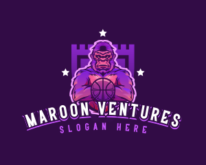 Varsity Basketball Gorilla logo design